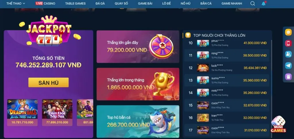 Giao diện game bắn cá 789live với đồ họa 3D sống động